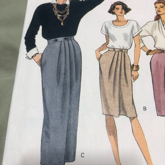 Vintage Vogue 7897 - sizes 14-16-18- stylish skirt patterns - Picture 5 of 8